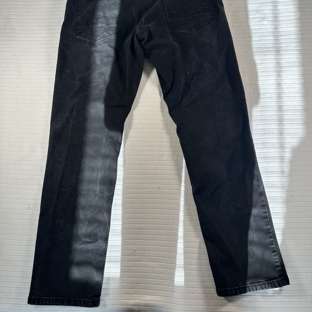 Nat Nast Men’s 36x32 Black Coated Jeans Straight Leg Denim Pants W36 L32 - Picture 9 of 13